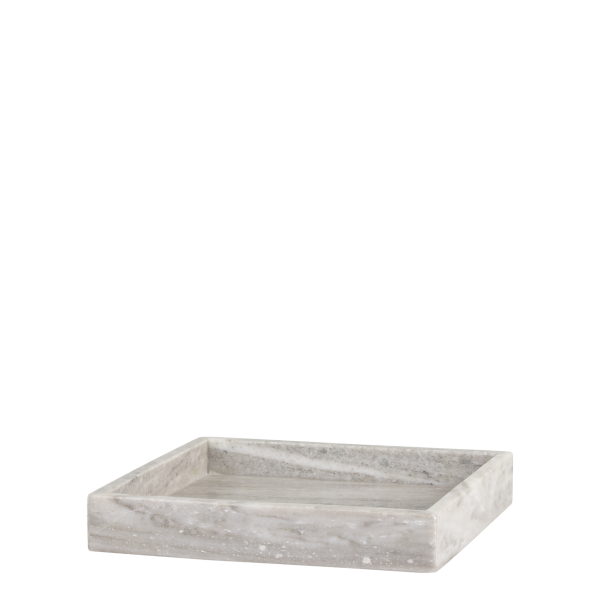 Marmor bakke - H4/L25/B25 cm latte